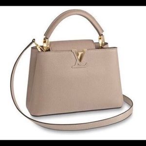 Louis Vuitton Taurillon Capucines PM Galet